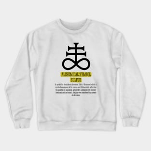 ALCHEMICAL SYMBOL SULFUR Crewneck Sweatshirt